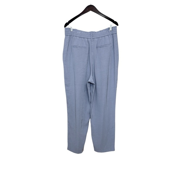 Women's Simply Vera Vera Wang Paperbag Waist Trouser Pants Gray Size L #1469 - Picture 4 of 6